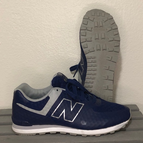 New Balance 574 Breathe KL574KHG Dark Blue/White - Picture 6 of 10